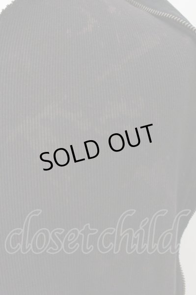 画像4: 14th Addiction / ムラ染めテレコ切り替えレザーベスト 1 カーキｘブラウン O-24-11-13-024-14-to-YM-OS (4)