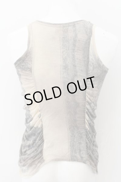 画像2: SHARE SPIRIT / ゴシックペイズリーシャーリング変形タンクトップ 38 ベージュｘブラック O-24-11-13-029-SH-to-YM-OS (2)