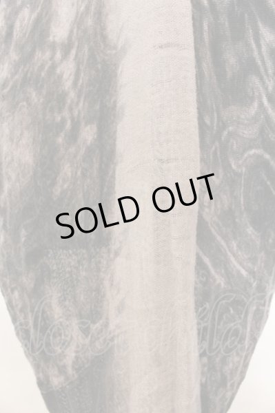 画像4: SHARE SPIRIT / 6匁シフォンぼかしペイズリーバンブーNSカーディガン 36 ブラック O-24-11-13-032-SH-to-YM-ZT292 (4)