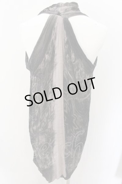 画像5: SHARE SPIRIT / 6匁シフォンぼかしペイズリーバンブーNSカーディガン 36 ブラック O-24-11-13-032-SH-to-YM-ZT292 (5)