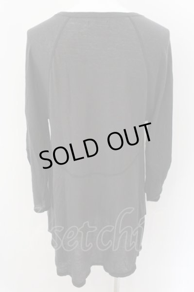 画像3: SHARE SPIRIT / Resort スカルバンドドレープトップス 36 ブラック（ダークブラウン系） O-24-11-13-035-SH-ts-YM-ZT1117 (3)