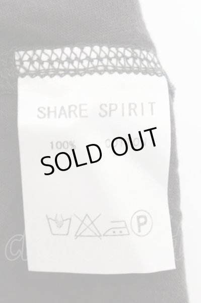 画像4: SHARE SPIRIT / ショーハウス Tシャツ L ブラック（ダークブラウン系） O-24-11-13-036-SH-ts-YM-ZT483 (4)