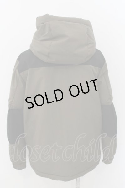 画像3: CavariA / 中綿マウンテンパーカー 44 カーキxブラック O-24-11-13-046-Ca-ou-YM-ZT-M008 (3)