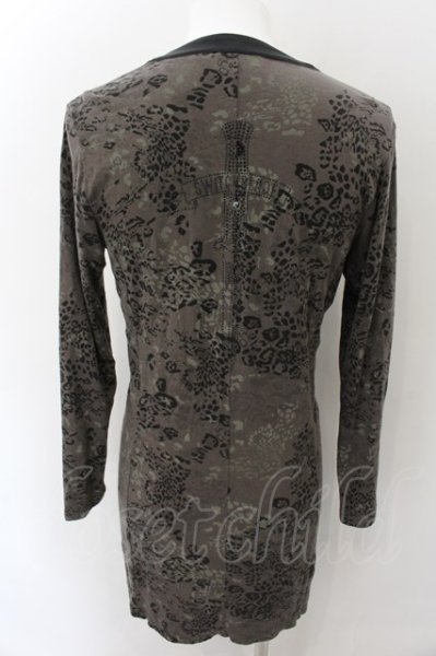 画像2: SWITCHBLADE / ARCH LOGO BACK METAL LEOPARD カーディガン M ブラウン O-24-11-13-056-SW-to-YM-ZT287 (2)