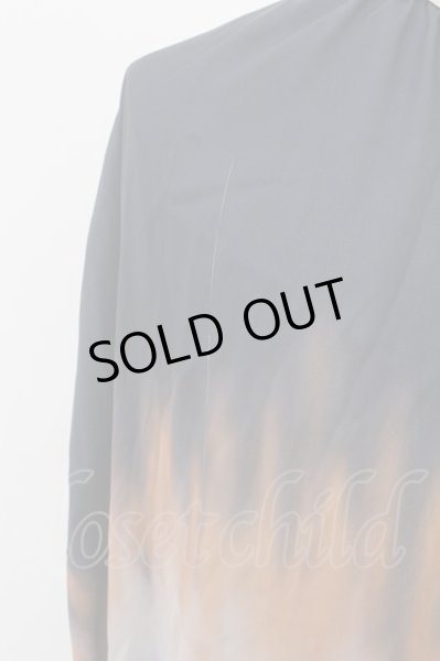 画像2: NO ID. BLACK / ネクタイ付ネックギャザーBIGシャツ ONE グラデーション O-24-11-13-067-NO-sh-YM-ZT292 (2)