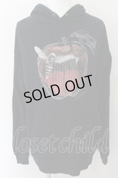 画像1: Wrouge / VICIOUSコラボ アートリップパーカー  ブラック O-24-11-13-073-Wr-to-YM-ZT007 (1)