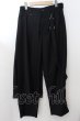 画像1: CIVARIZE / プリーツラップワイドパンツ 46 ブラック O-24-11-13-075-CI-pa-YM-ZT205 (1)