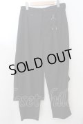 CIVARIZE / プリーツラップワイドパンツ 46 ブラック O-24-11-13-075-CI-pa-YM-ZT205
