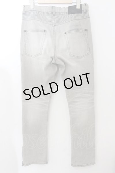 画像6: Moonage Devilment（清春） / ニーZIPスキニーデニムパンツ  グレー O-24-11-13-076-MO-pa-YM-OS (6)