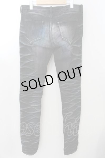 画像2: CIVARIZE / 立体加工ストレッチスキニーデニムパンツ 44 ブラックｘブルーｘパープル O-24-11-13-078-CI-pa-YM-ZT205 (2)