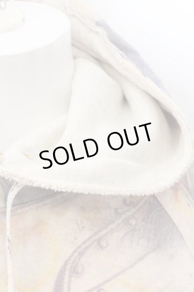 画像3: maxsix / シュルレアリスム総柄パーカー M アイボリー O-24-11-13-007-ma-to-YM-ZT287 (3)