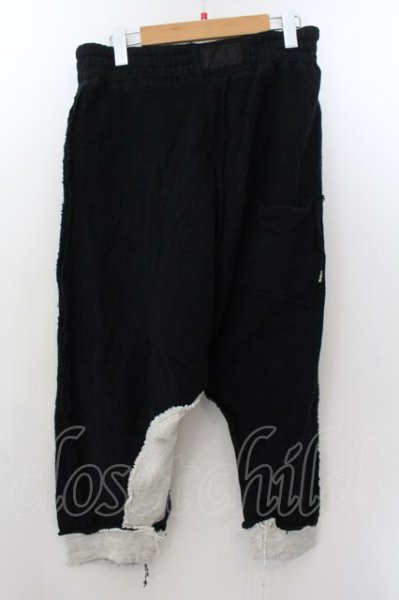 画像2: LGB / SARROUEL2/M パイルニットサルエルパンツ【メンズ1】 1 ブラックｘホワイト O-24-11-13-082-LG-pa-YM-ZT205 (2)