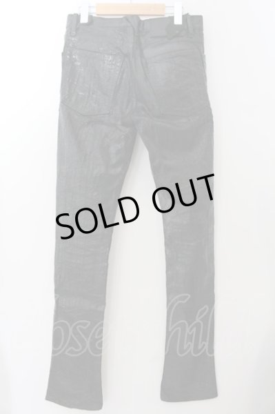 画像2: LGB / CROCO/S-WOLF クラックコーティングパンツ【メンズ28】 28 ブラック O-24-11-13-087-LG-pa-YM-OS (2)