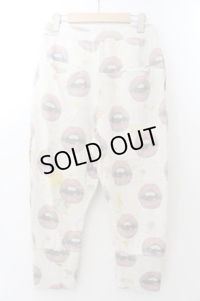 画像2: maxsix / LIP総柄スウェットパンツ M ライトグレー O-24-11-13-092-ma-pa-YM-ZT202 (2)