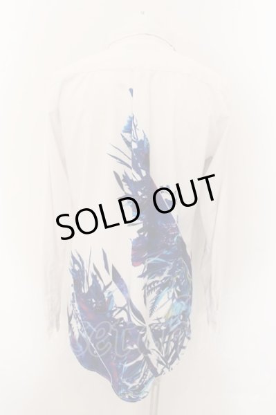 画像2: CIVARIZE / フラワーパターンロングシャツ 46 ホワイト O-24-11-17-030-CI-sh-YM-OS (2)