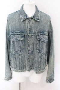 HARE / ケミカルブリーチショートデニムジャケット Gジャン M インディゴ O-24-11-17-003-HA-ja-YM-ZT267