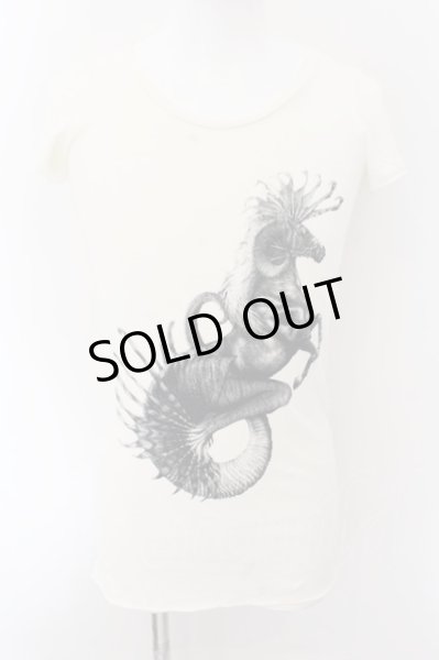 画像1: IFSIXWASNINE / SEA HORSE/HSC/FP Tシャツ 0（レディース） ホワイト O-24-11-17-038-IF-ts-YM-OS (1)