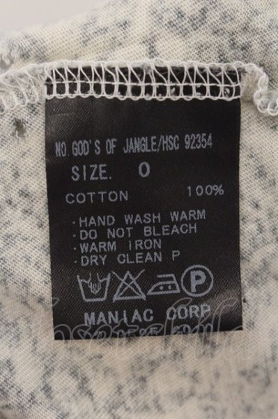 画像4: IFSIXWASNINE / GOD OF JANGLE/HSC Tシャツ 0(レディース) アイボリー O-24-11-17-039-IF-ts-YM-ZT294 (4)