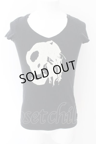 画像1: LGB / GHOST SKULL/HSC Tシャツ 0（レディース） ブラック O-24-11-17-049-LG-ts-YM-ZT270 (1)