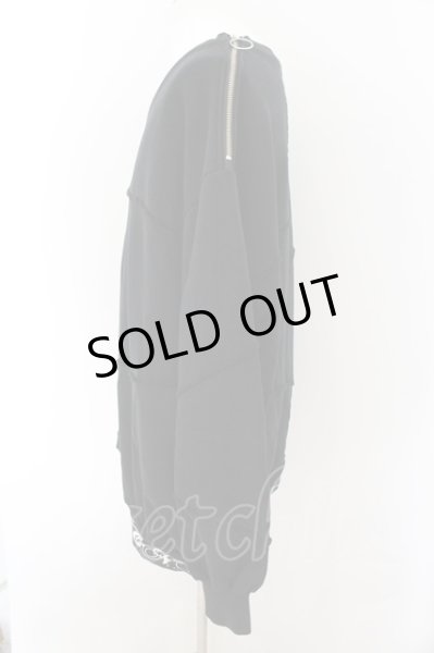 画像2: CIVARIZE / ヘビーウェイト切り替えデザインプルオーバー  ブラック O-24-11-17-005-CI-ja-YM-ZT267 (2)