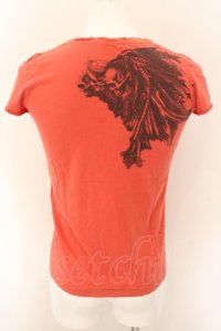 LGB / BEDROCK GHOST INDIAN/HSC Tシャツ 1（レディース） オレンジ O-24-11-17-056-LG-ts-YM-ZT270