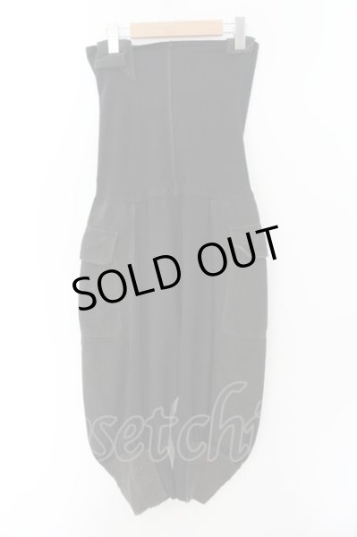 画像3: SHARE SPIRIT / ハイウエスト切り替えフリースサルエルジョッパーズパンツ 38 ブラックｘダークブラウン O-24-11-17-068-SH-pa-YM-OS (3)