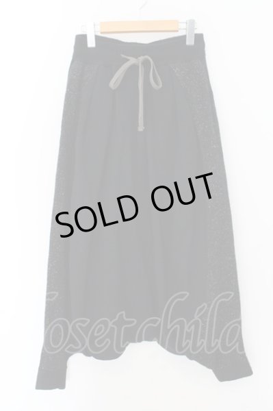 画像1: A.F ARTEFACT / SUPER SARROUEL パンツ  ブラックｘグレー O-24-11-17-071-A.-pa-YM-ZT206 (1)