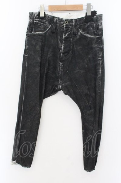 画像1: LGB / SARROUEL/M コーティングサルエルデニムパンツ【メンズ28】 28 ブラック O-24-11-17-074-LG-pa-YM-ZT206 (1)