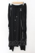 画像1: CIVARIZE / チェーン付きレイヤードパンツ F ブラック O-24-11-17-075-CI-pa-YM-ZT239 (1)