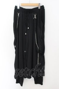 CIVARIZE / チェーン付きレイヤードパンツ F ブラック O-24-11-17-075-CI-pa-YM-ZT239