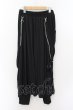 画像2: CIVARIZE / チェーン付きレイヤードパンツ F ブラック O-24-11-17-075-CI-pa-YM-ZT239 (2)
