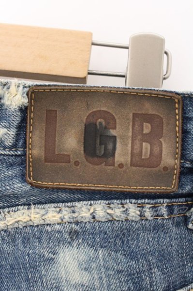 画像5: LGB / ST101/SHT(2)　スカルパッチショートデニムパンツ 25（レディース） インディゴ O-24-11-17-083-LG-pa-YM-ZT240 (5)