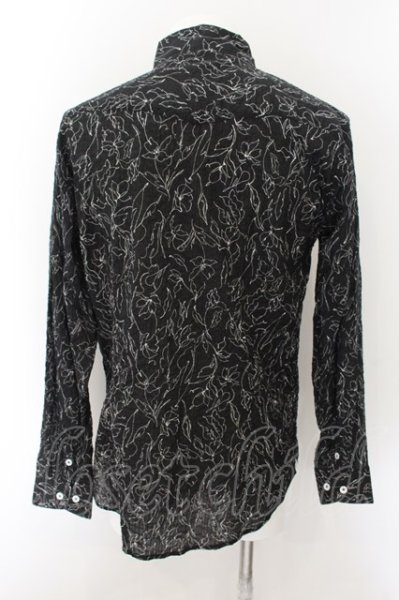 画像2: BUFFALO BOBS / ANTONIO-FIORE M.W(アントニオ-フィオーレ ミラクルウェーブ)ホリゾンタルカラーシャツ 2-3 ブラック O-24-11-17-016-BU-sh-YM-ZT268 (2)