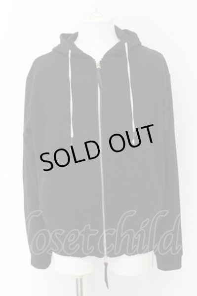 画像1: KMRii / Rayon Jersey Parka パーカー 2 ブラック O-24-11-22-019-KM-to-YM-ZT007 (1)
