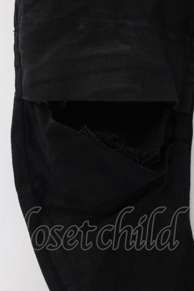 画像4: JULIUS / 11.5OZ アークドインディレクトパンツ 1 ブラック O-24-11-22-026-JU-pa-YM-ZT255 (4)