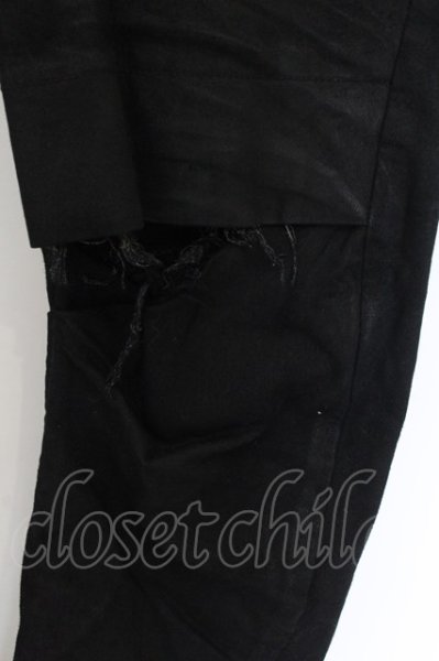 画像5: JULIUS / 11.5OZ アークドインディレクトパンツ 1 ブラック O-24-11-22-026-JU-pa-YM-ZT255 (5)