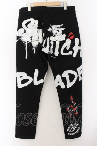 画像3: SWITCHBLADE / GRAPHIC PRINT DENIM パンツ L ブラック O-24-11-22-027-SW-pa-YM-ZT007 (3)