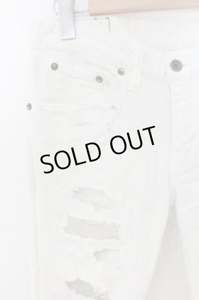 画像2: LGB / ST103-B2D クロスプロントダメージスキニーデニムパンツ 25（レディース） ホワイト O-24-11-22-033-LG-pa-YM-OS (2)