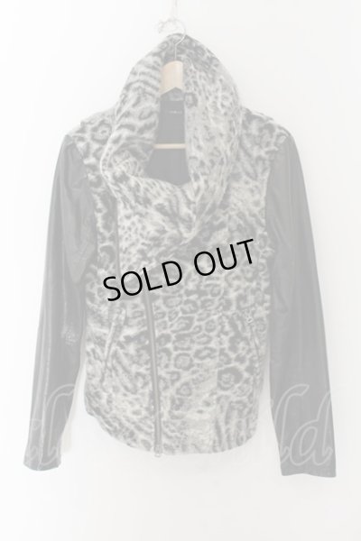 画像1: CIVARIZE / Engrose ゴートレザー切り替えライダースジャケット 46 ブラックｘグレー O-24-11-22-005-CI-ou-YM-OS