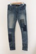 画像1: JACKROSE / パッチワークストレッチスキニーデニムパンツ 29 インディゴ O-24-11-22-035-JA-pa-YM-ZT1127 (1)