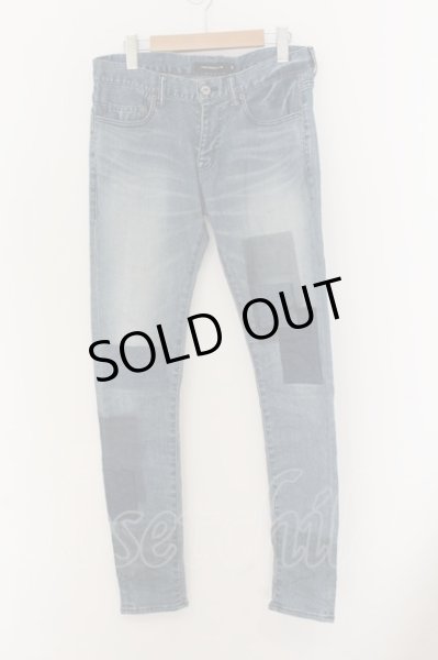 画像1: JACKROSE / パッチワークストレッチスキニーデニムパンツ 29 インディゴ O-24-11-22-035-JA-pa-YM-ZT1127 (1)