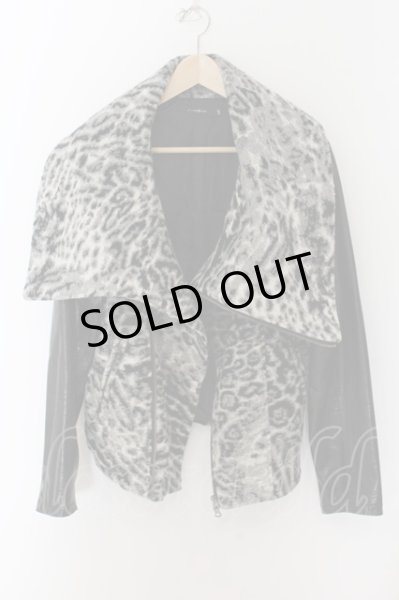 画像3: CIVARIZE / Engrose ゴートレザー切り替えライダースジャケット 46 ブラックｘグレー O-24-11-22-005-CI-ou-YM-OS (3)