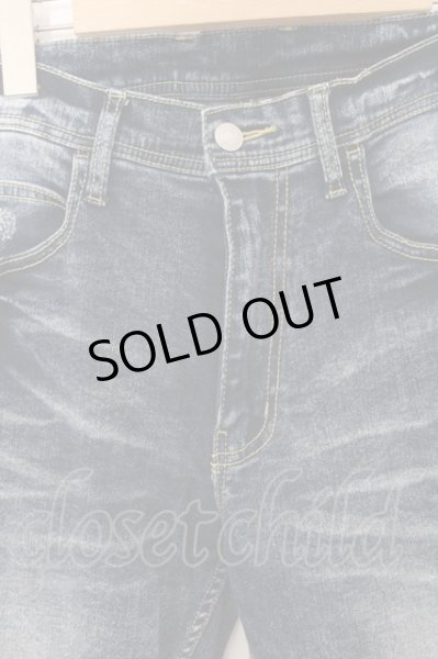 画像2: RATTLE TRAP / パウダーブリーチストレッチデニムスキニーパンツ S インディゴ O-24-11-22-038-RA-pa-YM-ZT255 (2)