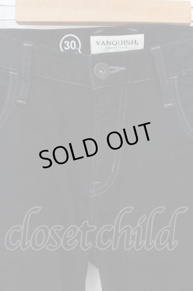 画像2: VANQUISH / ブラックスキニーストレッチデニムパンツ 30 ブラック O-24-11-22-041-VA-pa-YM-OS (2)