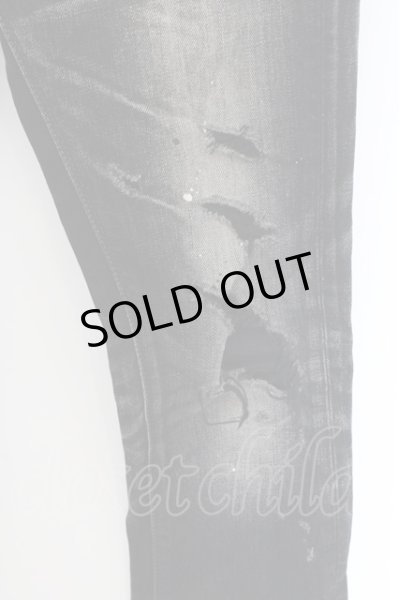 画像3: FUGA / クローダメージフレアデニムパンツ 42 ブラック O-24-11-22-043-FU-pa-YM-OS (3)