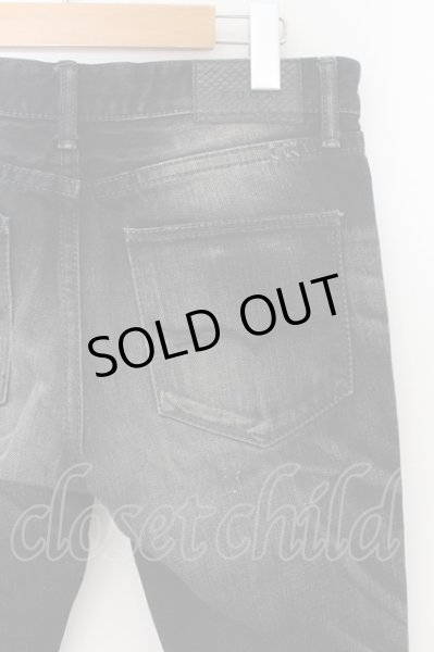 画像5: FUGA / クローダメージフレアデニムパンツ 42 ブラック O-24-11-22-043-FU-pa-YM-OS (5)