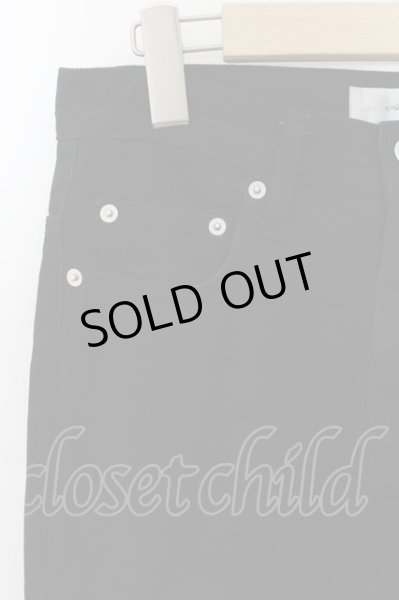 画像2: ADRER / ウォッシャブルフレアデニムパンツ S ブラック O-24-11-22-046-AD-pa-YM-ZT255 (2)