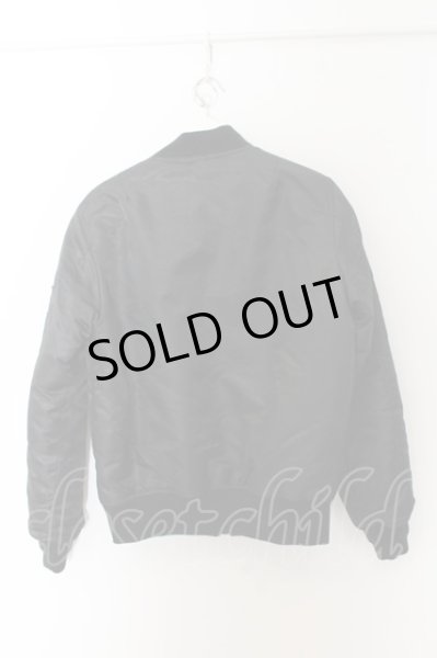 画像6: Moonage Devilment(清春) / MA-1　ブルゾンジャケット M ブラック O-24-11-22-006-Mo-ou-YM-M006 (6)