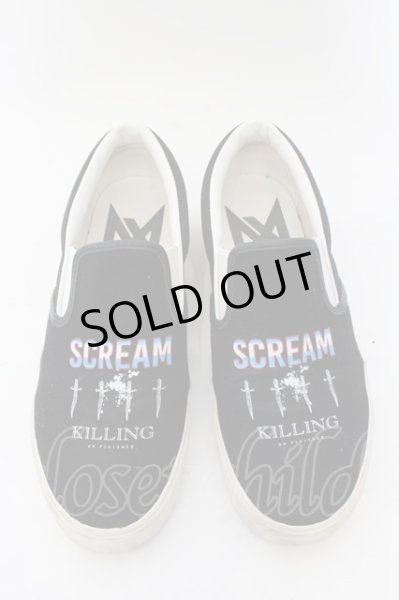 画像2: Moonage Devilment(清春) / SCREAM スリッポン  ブラック O-24-11-22-058-Mo-sho-YM-ZT-S002 (2)