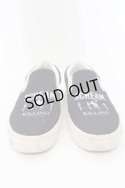 画像3: Moonage Devilment(清春) / SCREAM スリッポン  ブラック O-24-11-22-058-Mo-sho-YM-ZT-S002 (3)